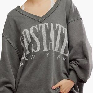 NWOT Free People We The Free Venice Graphic V Neck Sweatshirt’s